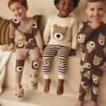 Çocuk Sevimli Ayıcık Pijama Takımı