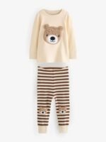 Çocuk Sevimli Ayıcık Pijama Takımı - Görsel 8