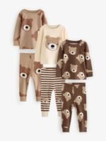 Çocuk Sevimli Ayıcık Pijama Takımı - Görsel 2