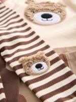 Çocuk Sevimli Ayıcık Pijama Takımı - Görsel 4