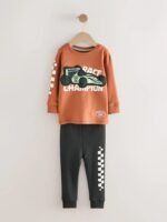 Çocuk Yarış Arabalı Pijama Takımı - Görsel 6
