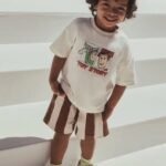 Çocuk Toy Story "Howdy" Baskılı Çizgili Şortlu Takım