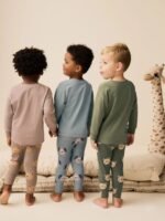 Çocuk Hayvan Figürlü Nakış Aplikeli Pijama Takımı - Görsel 3