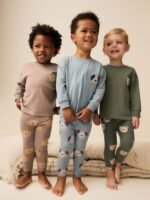 Çocuk Hayvan Figürlü Nakış Aplikeli Pijama Takımı - Görsel 2