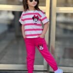 Minnie Mouse Karakterli Kız Çocuk Alt Üst Takım