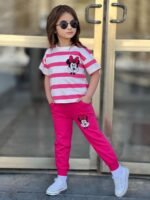 Minnie Mouse Karakterli Kız Çocuk Alt Üst Takım