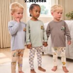 Çocuk Taşıt Desenli Pamuklu Pijama Takımı