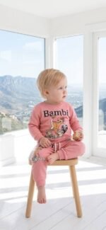 Bambi Karakter Baskılı %100 Pamuk Takım - Görsel 4
