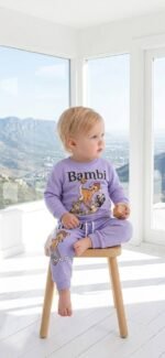 Bambi Karakter Baskılı %100 Pamuk Takım - Görsel 2