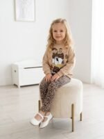 Daisy Duck Baskılı Leopar Desen Günlük Takım - Görsel 2